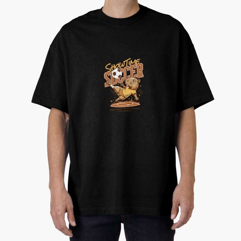 Capybara Playing Soccer Football Vibes Classic T-Shirt Show Match Day Excitement for FIFA World Cup 2026 USA Canada Mexico Spirit, Inspired by Argentina, France and Brazil, CR7, Stadium Memories, Football Loyalty, International Chants and