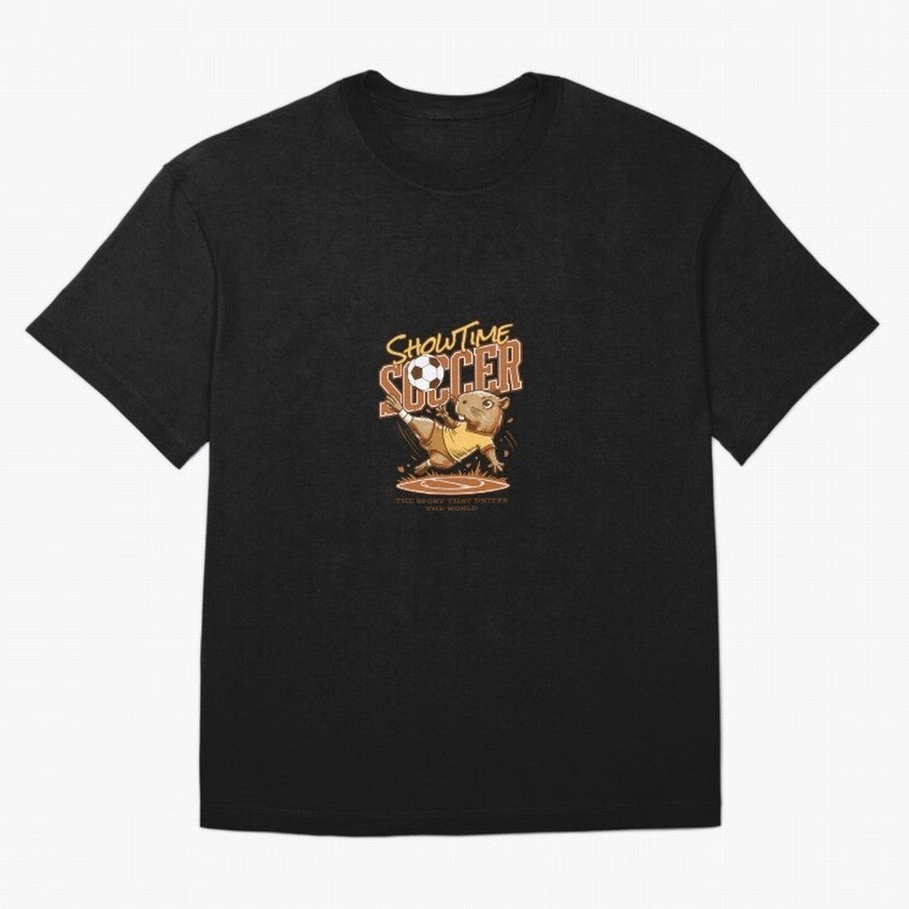 Capybara Playing Soccer Football Vibes Classic T-Shirt Show Match Day Excitement for FIFA World Cup 2026 USA Canada Mexico Spirit, Inspired by Argentina, France and Brazil, CR7, Stadium Memories, Football Loyalty, International Chants and