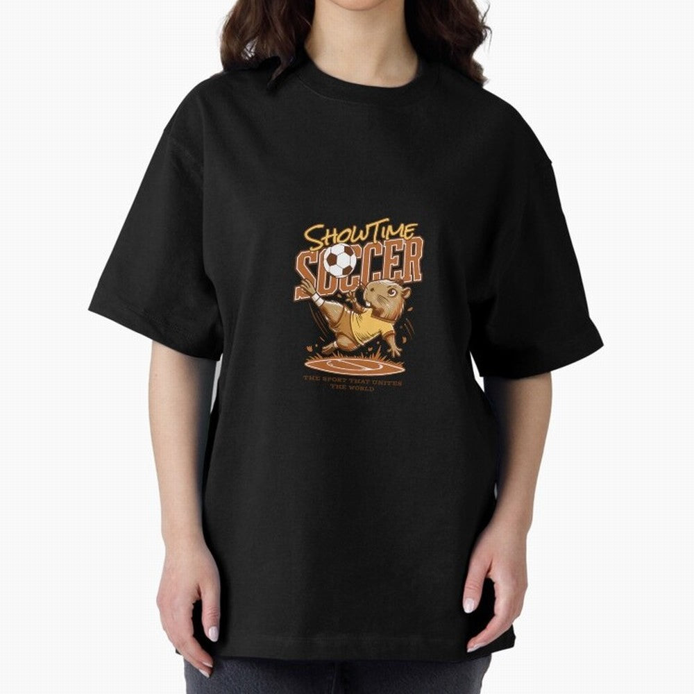 Capybara Playing Soccer Football Vibes Classic T-Shirt Show Match Day Excitement for FIFA World Cup 2026 USA Canada Mexico Spirit, Inspired by Argentina, France and Brazil, CR7, Stadium Memories, Football Loyalty, International Chants and