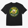 Vibrant and Elegant Brazil Soccer Emblem Classic T-Shirt Bring Bold Fan Energy to FIFA World Cup 2026 USA Canada Mexico for Fans of Cristiano Ronaldo and Spain, Bringing Retro Football Energy, Iconic Rivalries, Trophy Chase Drama and Stadium