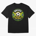 Elegant Brazil Football Emblem Classic T-Shirt Keep the Match Day Mood of FIFA World Cup 2026 Group Stage for Fans of Cristiano Ronaldo, Haaland and CR7 and France and Portugal, Bringing Tournament Hype, Historic Matchups, Family Viewing Parties