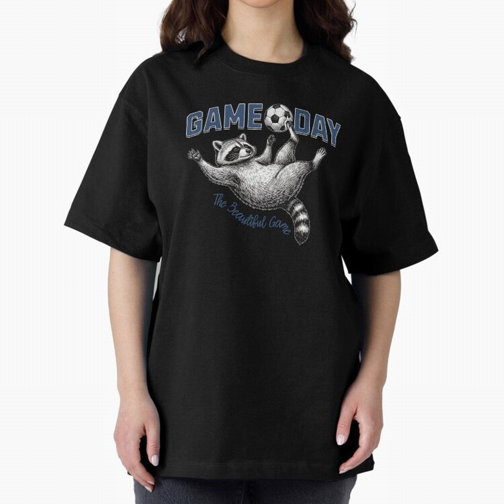Raccoon Soccer Game Day The Beautiful Game Classic T-Shirt Join Global Football Passion for FIFA World Cup 2026 Group Stage, Driven by Haaland and Mbappe, Argentina, France and Brazil, Tournament Hype, Historic Matchups, Family Viewing Parties and