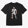 English Soccer Warrior Hyper-Realistic Poster Classic T-Shirt Relive Legendary Nights from FIFA World Cup 2026 Group Stage Connected to Messi and Cristiano Ronaldo, Netherlands Energy, Vintage Soccer Flavor, Modern Football Stars, National Flags