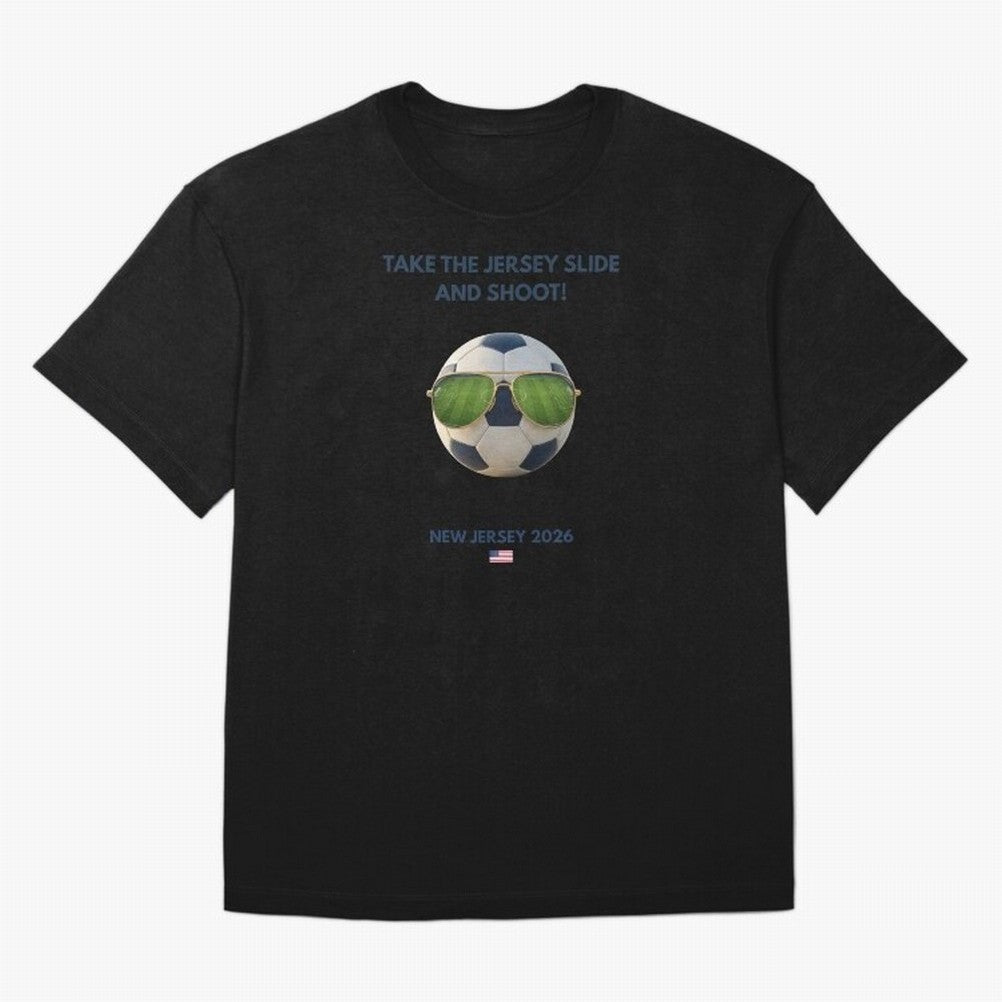 WC26 Hosting City: New Jersey | Fun and Smart Soccer Fan Gear Classic T-Shirt Celebrate the Road through FIFA World Cup 2026 Group Stage for Fans of CR7 and Messi and France and Portugal, Bringing Vintage Soccer Flavor, Modern Football Stars,