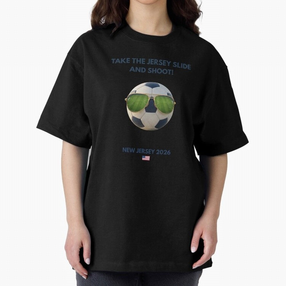 WC26 Hosting City: New Jersey | Fun and Smart Soccer Fan Gear Classic T-Shirt Celebrate the Road through FIFA World Cup 2026 Group Stage for Fans of CR7 and Messi and France and Portugal, Bringing Vintage Soccer Flavor, Modern Football Stars,