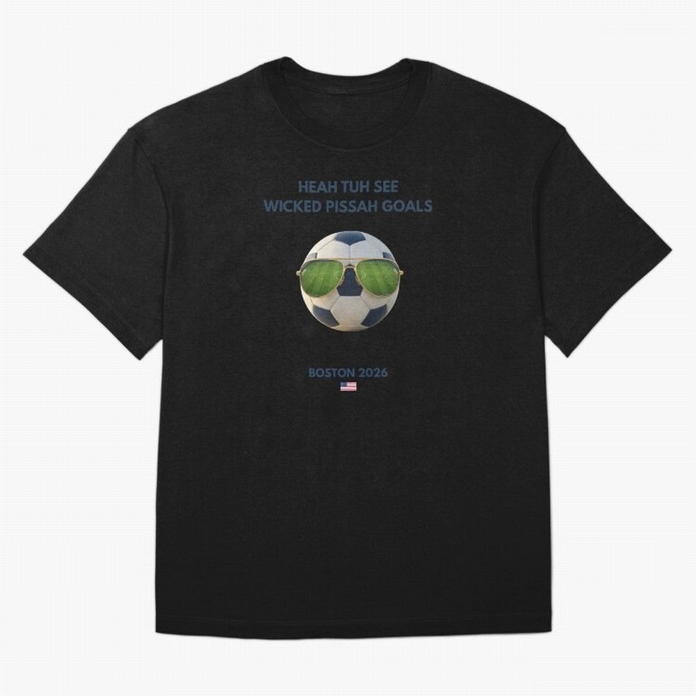 WC26 Hosting City: Boston | Fun and Smart Soccer Fan Gear Classic T-Shirt Join the Countdown to FIFA World Cup 2026 USA Canada Mexico for Fans of Cristiano Ronaldo and Portugal, Spain and Germany, Bringing Sports Nostalgia, International