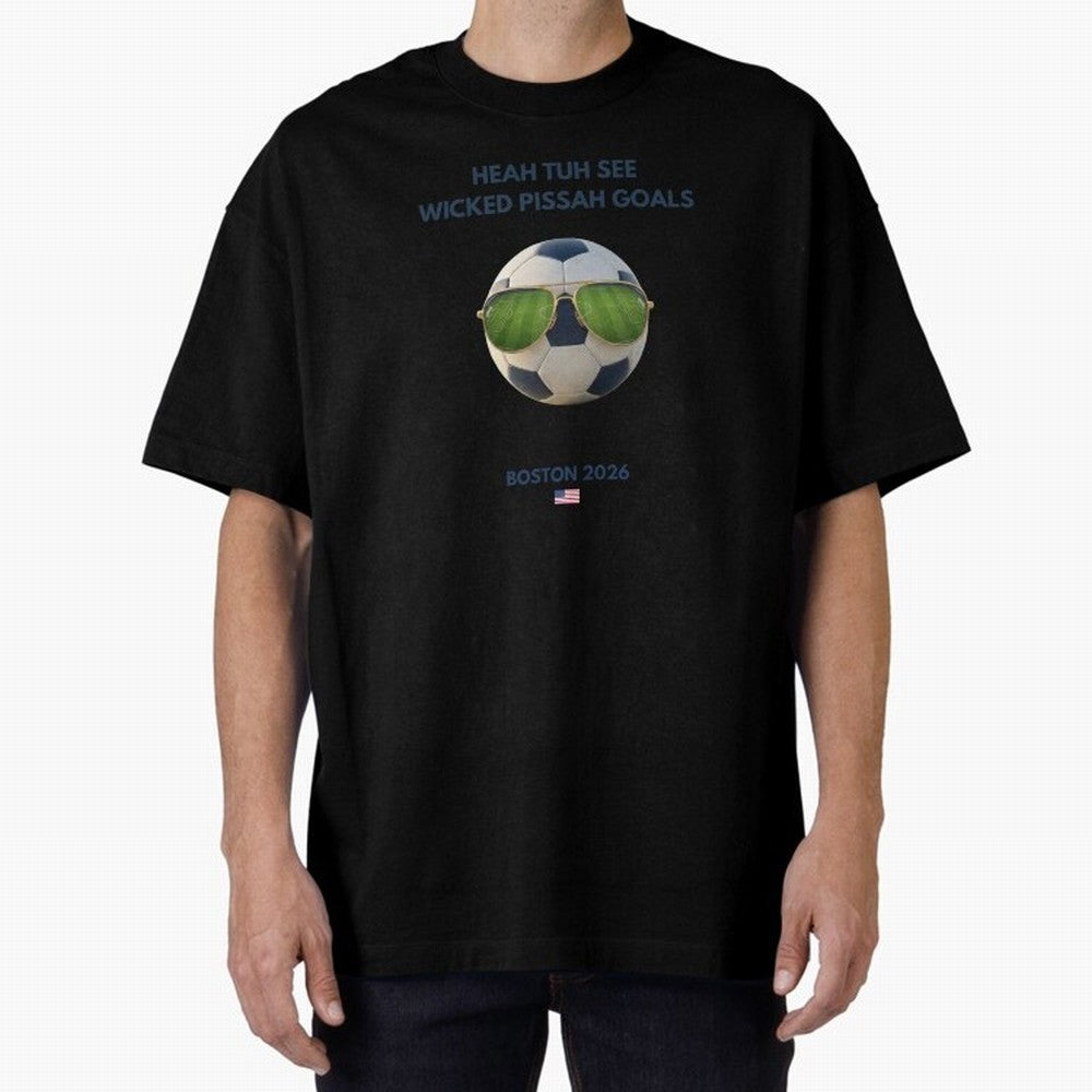 WC26 Hosting City: Boston | Fun and Smart Soccer Fan Gear Classic T-Shirt Join the Countdown to FIFA World Cup 2026 USA Canada Mexico for Fans of Cristiano Ronaldo and Portugal, Spain and Germany, Bringing Sports Nostalgia, International