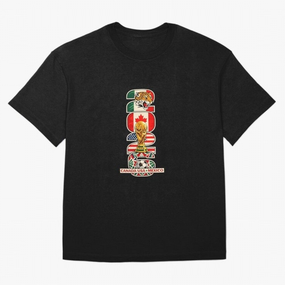 Vertical Host Nations Landmark Art Classic T-Shirt Honor Champions and Dreams in Match Day Hype around FIFA World Cup 2026 Group Stage, Cristiano Ronaldo, Argentina, Goal Celebration Energy, Supporter Heritage, Football Icons and Worldwide