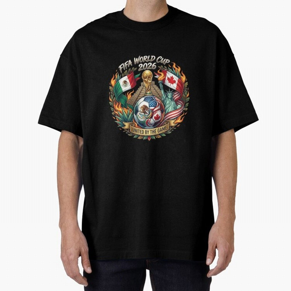 United By The Game 2026 Art Classic T-Shirt Bring a Vintage Feel to the FIFA World Cup 2026 Group Stage Journey through Cristiano Ronaldo, Haaland and CR7 Highlights, Brazil, Portugal and Argentina Pride, Tournament Hype, Historic Matchups, Family