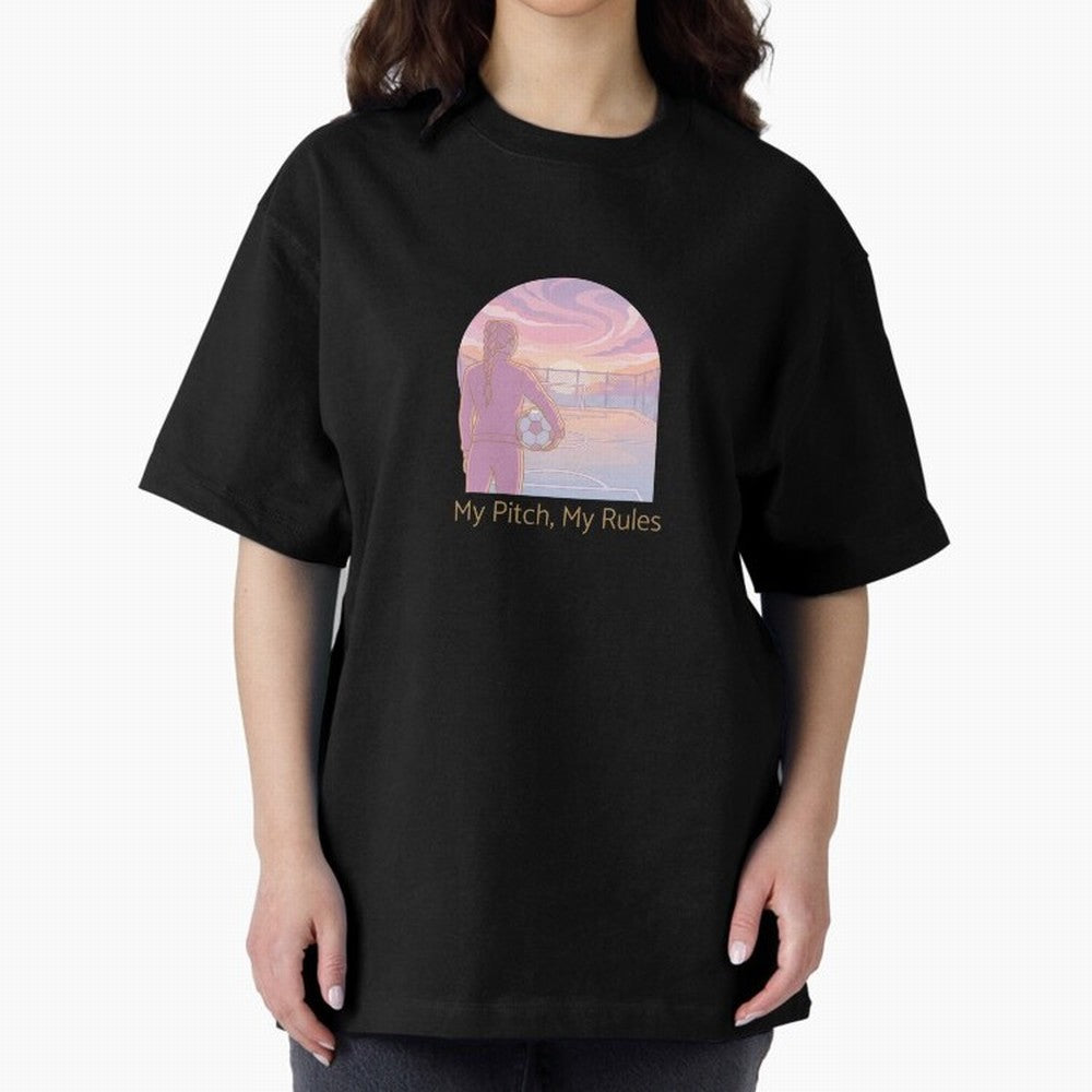 My Pitch My Rules Female Soccer Empowerment Classic T-Shirt Celebrate Football Heritage in the FIFA World Cup 2026 Group Stage Journey through CR7 and Messi Highlights, Argentina and Brazil Pride, Vintage Soccer Flavor, Modern Football Stars,