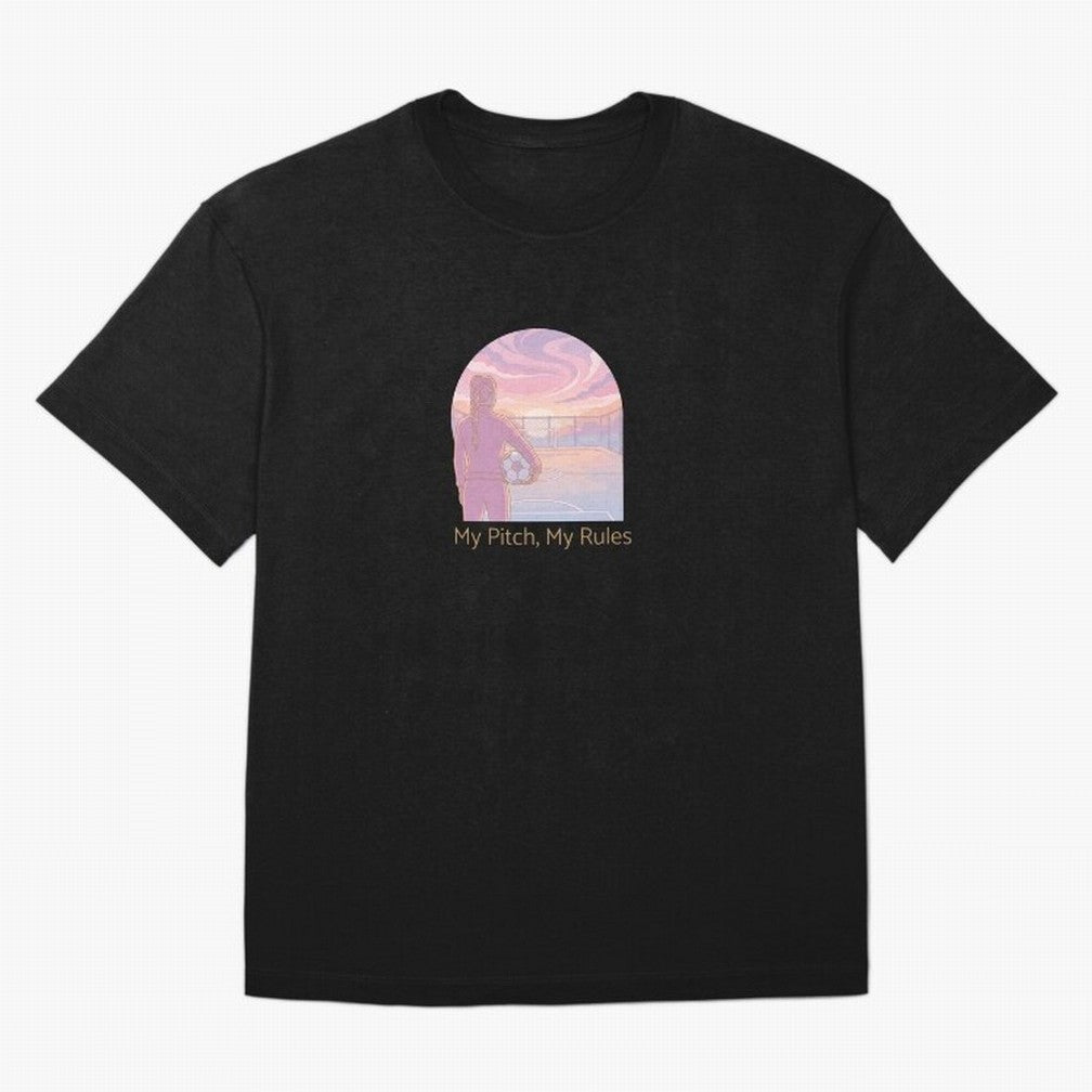 My Pitch My Rules Female Soccer Empowerment Classic T-Shirt Celebrate Football Heritage in the FIFA World Cup 2026 Group Stage Journey through CR7 and Messi Highlights, Argentina and Brazil Pride, Vintage Soccer Flavor, Modern Football Stars,