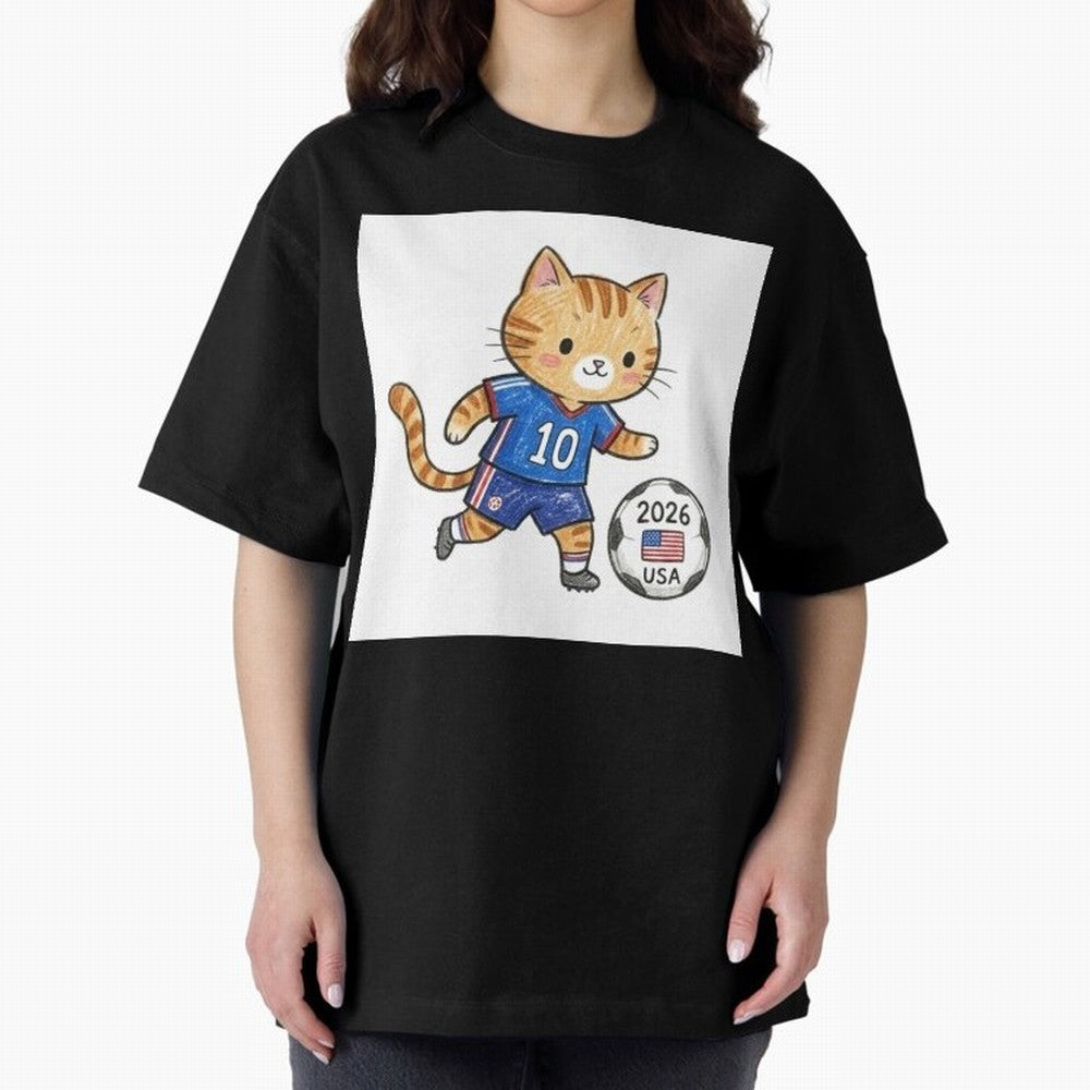 USA Soccer Cat #10 - 2026 World Cup Fan Art Classic T-Shirt Discover FIFA World Cup 2026 USA Canada Mexico Connected to Haaland, England Energy, Champion Mindset, Group Stage Buzz, Knockout Tension and Passionate Fan Culture; Made for Collectors