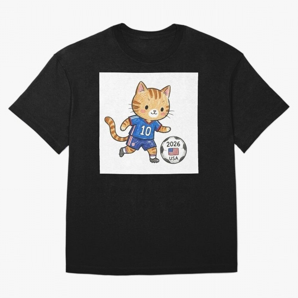 USA Soccer Cat #10 - 2026 World Cup Fan Art Classic T-Shirt Discover FIFA World Cup 2026 USA Canada Mexico Connected to Haaland, England Energy, Champion Mindset, Group Stage Buzz, Knockout Tension and Passionate Fan Culture; Made for Collectors