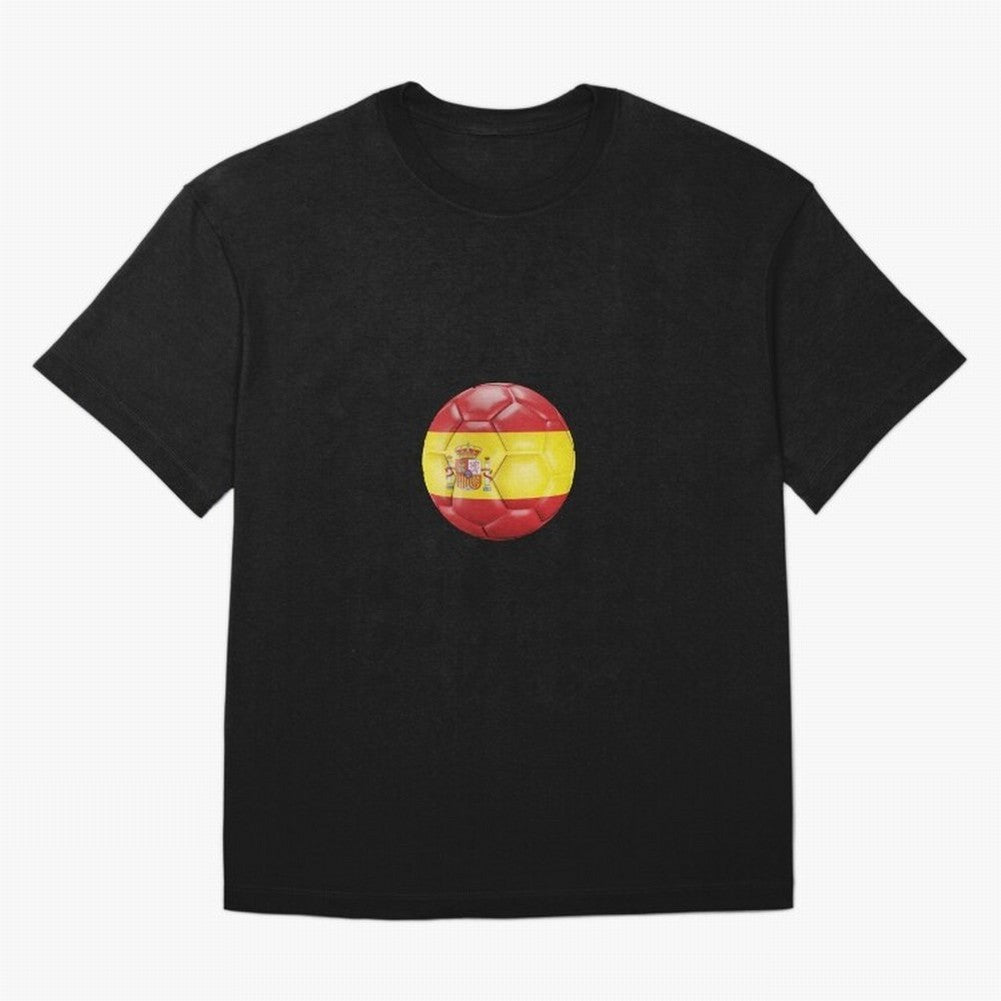 Spain Football Classic T-Shirt Feel the Trophy Chase of Global Football Passion for FIFA World Cup 2026 Group Stage, with CR7 and Messi, England and Germany, Football Passion, Legendary Performances, Festival Vibes and Supporter Community; Built