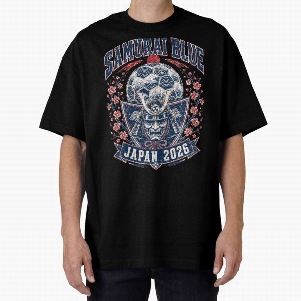 Samurai Blue Japan 2026 World Cup Soccer T-Shirt Classic T-Shirt Support the Legends of FIFA World Cup 2026 Group Stage Spirit, Inspired by France, CR7 and Messi, Champion Mindset, Group Stage Buzz, Knockout Tension and Passionate Fan Culture;