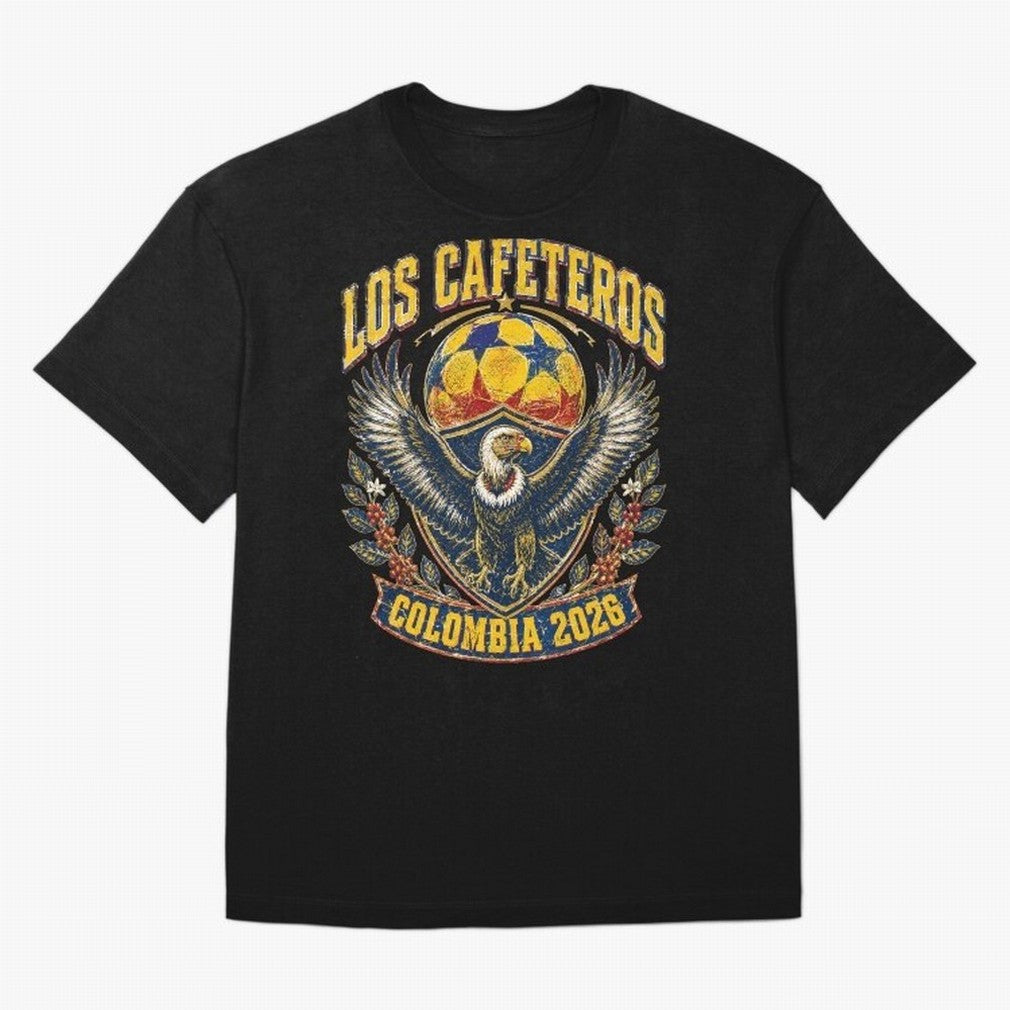 Los Cafeteros Colombia 2026 World Cup Soccer T-Shirt Classic T-Shirt Make Your Look Match Match Day Hype around FIFA World Cup 2026, CR7, Netherlands, Game Day Rituals, Football Legends, Country Pride and the Road to the Final; Ideal for Football