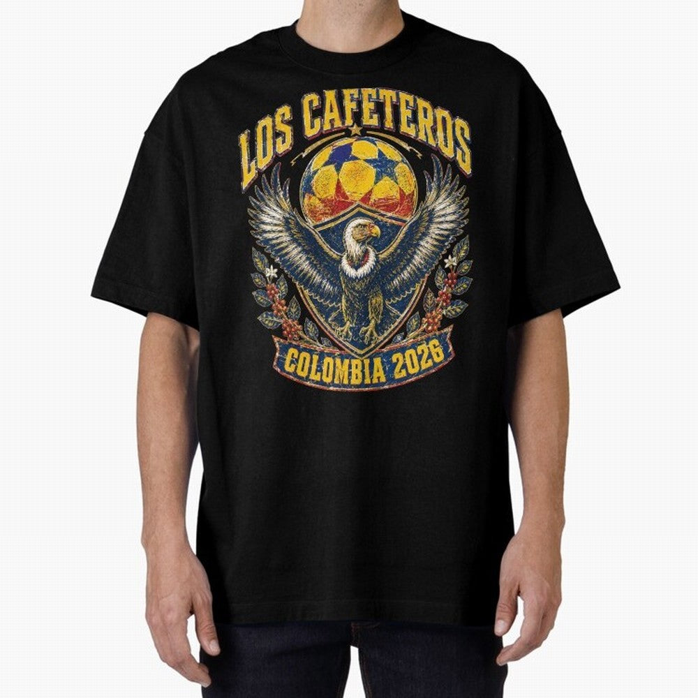 Los Cafeteros Colombia 2026 World Cup Soccer T-Shirt Classic T-Shirt Make Your Look Match Match Day Hype around FIFA World Cup 2026, CR7, Netherlands, Game Day Rituals, Football Legends, Country Pride and the Road to the Final; Ideal for Football