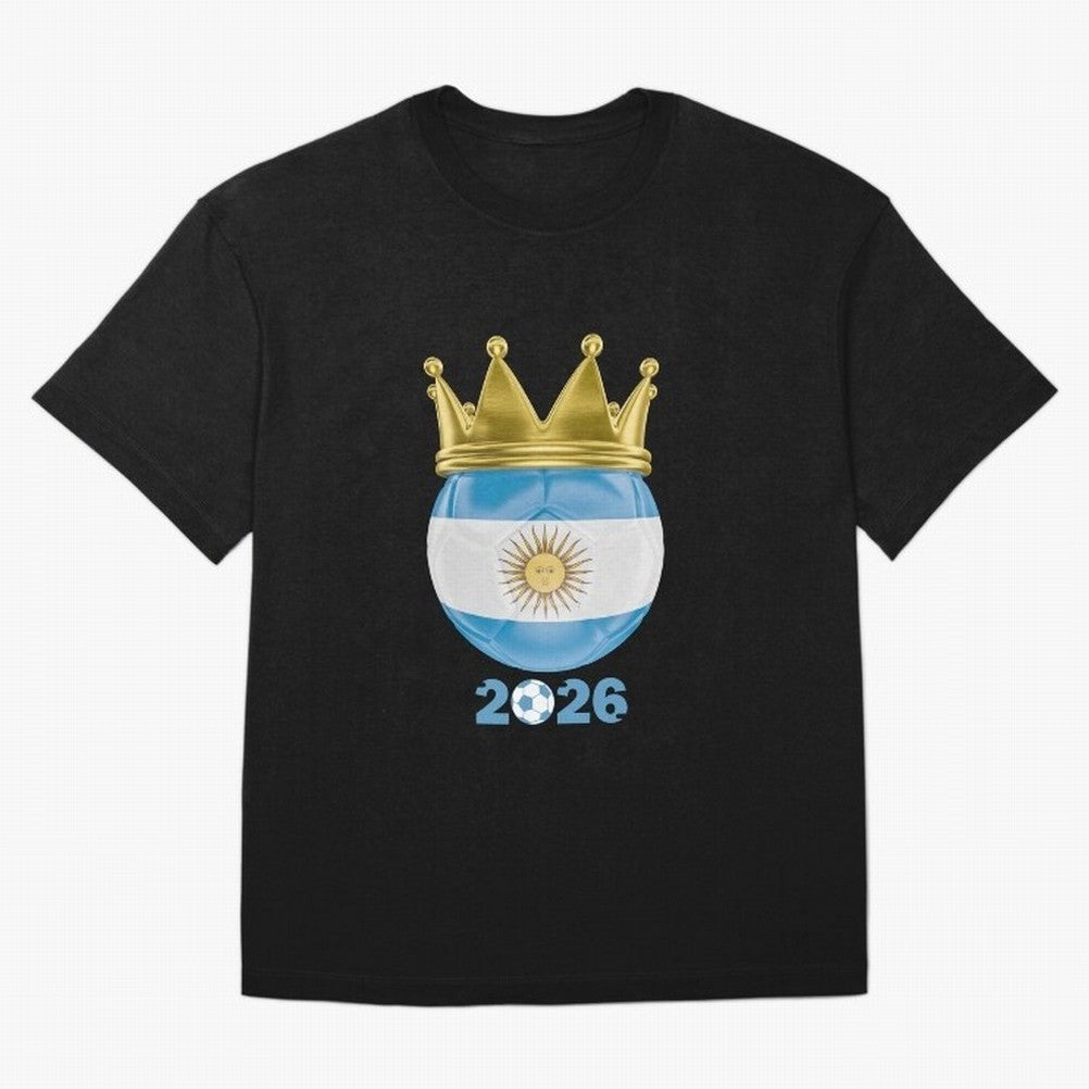 Argentina Football Champion Crown 2026 Classic T-Shirt Bring World Football Passion into FIFA World Cup 2026 Group Stage Connected to Messi, CR7 and Mbappe, England Energy, Football Festival Excitement, Trophy Ambitions, Country Rivalries and Star