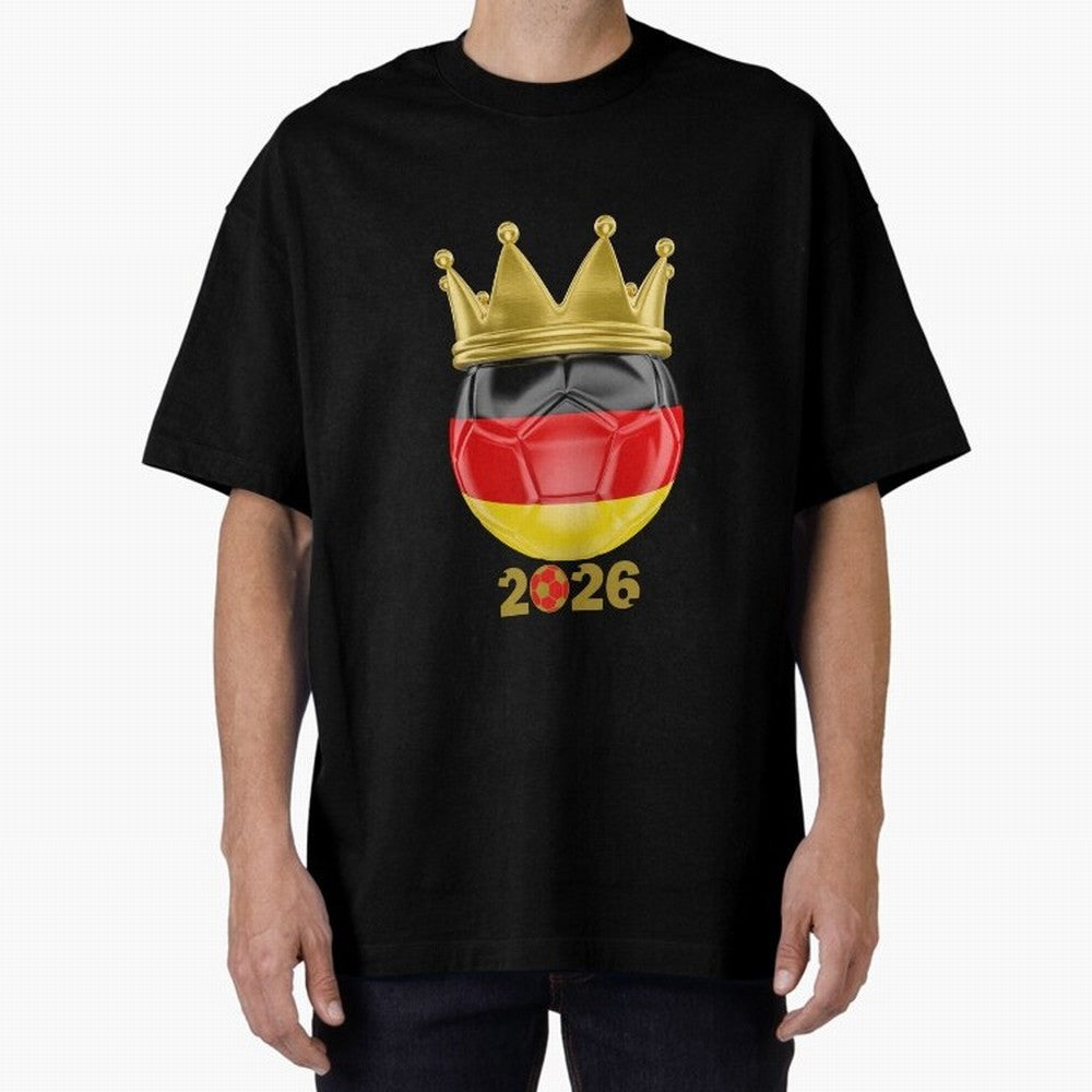 Germany Football Champion Crown 2026 Classic T-Shirt Enjoy Match Day Hype around FIFA World Cup 2026, Mbappe, France and Portugal, Football Festival Excitement, Trophy Ambitions, Country Rivalries and Star Player Buzz; Ideal for Football Dads,