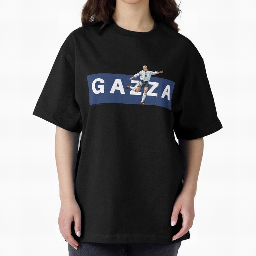 Gazza England Retro T-shirt Classic T-Shirt Cheer through Every Moment of Global Football Passion for FIFA World Cup 2026 USA Canada Mexico, Made for Haaland and Mbappe, Spain and Netherlands, Football Festival Excitement, Trophy Ambitions, Country