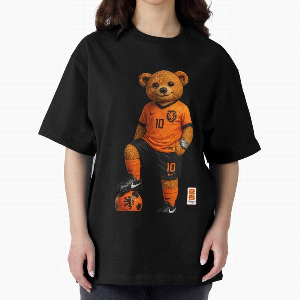 Netherlands Soccer Bear World Cup Teddy Bear Classic T-Shirt Feel the Roar of Global Football Passion for FIFA World Cup 2026, Celebrating Neymar, Haaland and Cristiano Ronaldo, Germany, Global Supporter Spirit, Legendary Goals, National Colors and