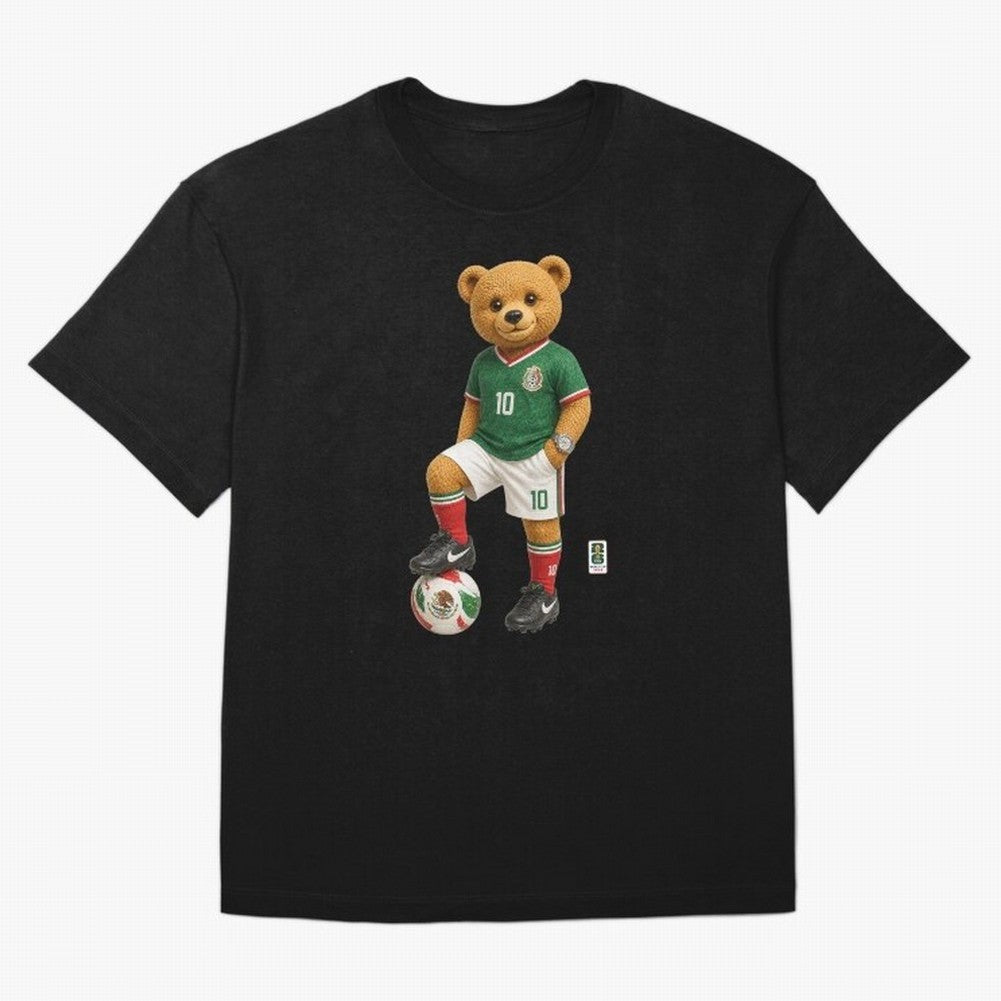 Mexico Soccer Bear World Cup Teddy Bear Classic T-Shirt Enjoy the Biggest Football Party of FIFA World Cup 2026 Connected to Messi and Cristiano Ronaldo, Spain and Netherlands Energy, Champion Mindset, Group Stage Buzz, Knockout Tension and