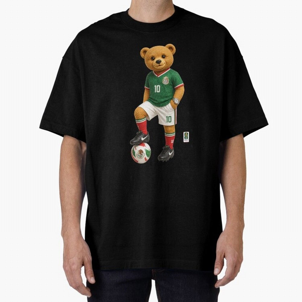 Mexico Soccer Bear World Cup Teddy Bear Classic T-Shirt Enjoy the Biggest Football Party of FIFA World Cup 2026 Connected to Messi and Cristiano Ronaldo, Spain and Netherlands Energy, Champion Mindset, Group Stage Buzz, Knockout Tension and