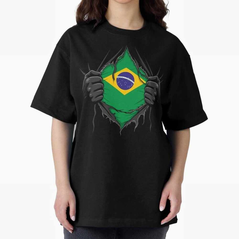 Brazil Flag - National Team Fans Classic T-Shirt Share Global Football Passion for FIFA World Cup 2026, Filled with Haaland, Netherlands, Goal Celebration Energy, Supporter Heritage, Football Icons and Worldwide Tournament Joy; Made for Collectors