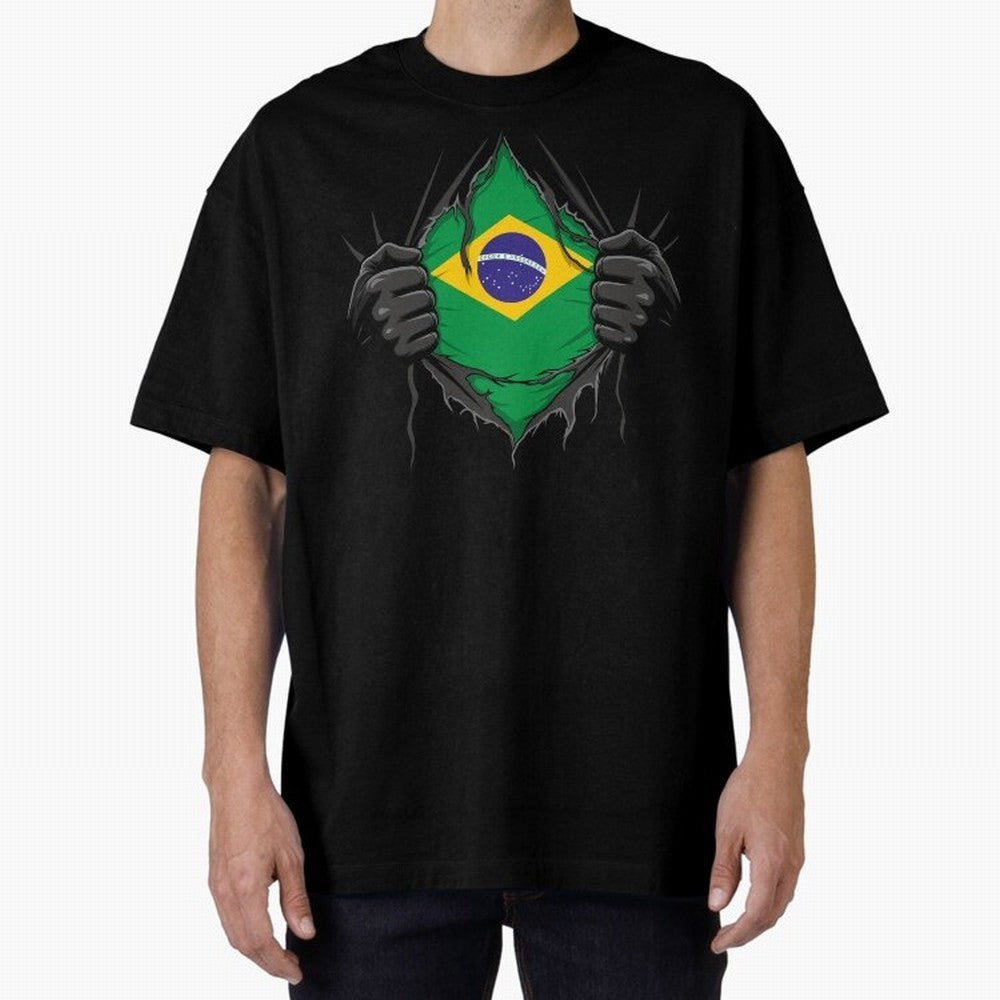 Brazil Flag - National Team Fans Classic T-Shirt Share Global Football Passion for FIFA World Cup 2026, Filled with Haaland, Netherlands, Goal Celebration Energy, Supporter Heritage, Football Icons and Worldwide Tournament Joy; Made for Collectors