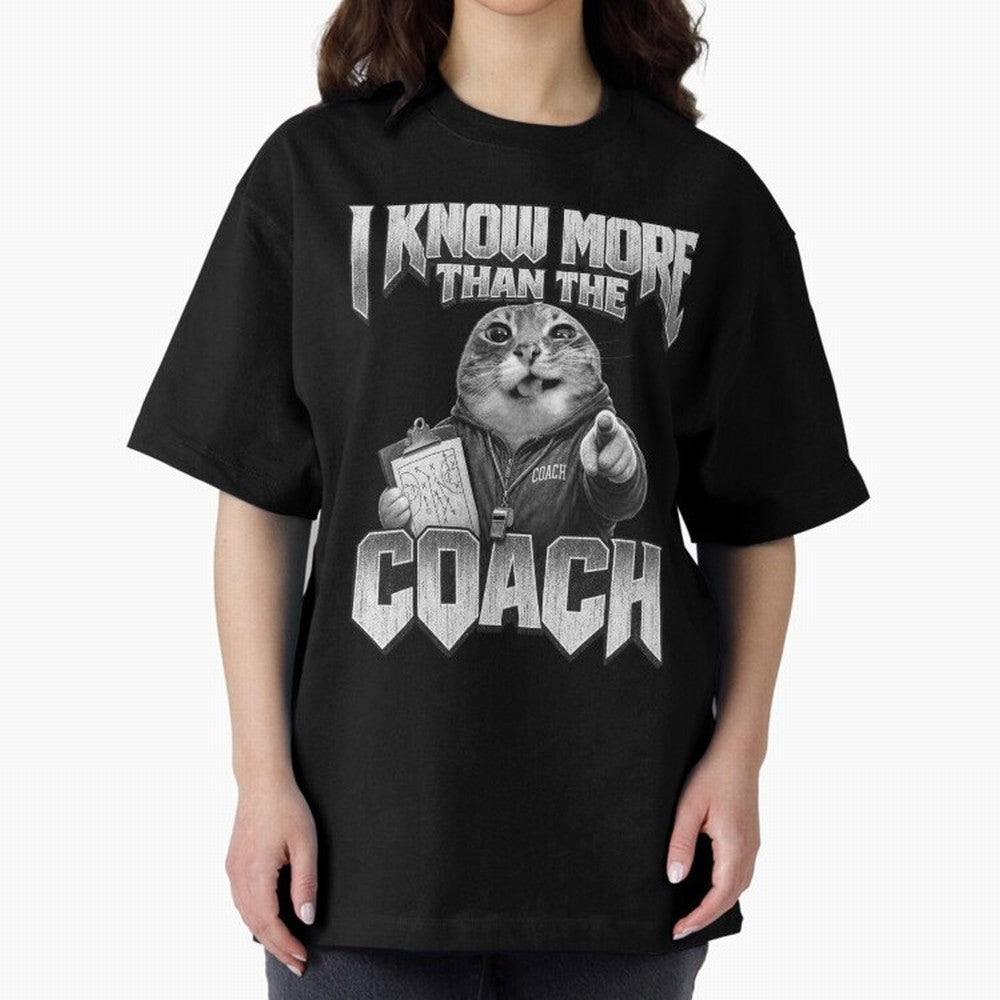 I Know More Than The Coach Funny World Cup 2026 Meme USA Soccer Fan Silly Cat Classic T-Shirt Remember Global Football Passion for FIFA World Cup 2026 USA Canada Mexico, Driven by Cristiano Ronaldo, Haaland and CR7, Spain, Game Day Rituals,