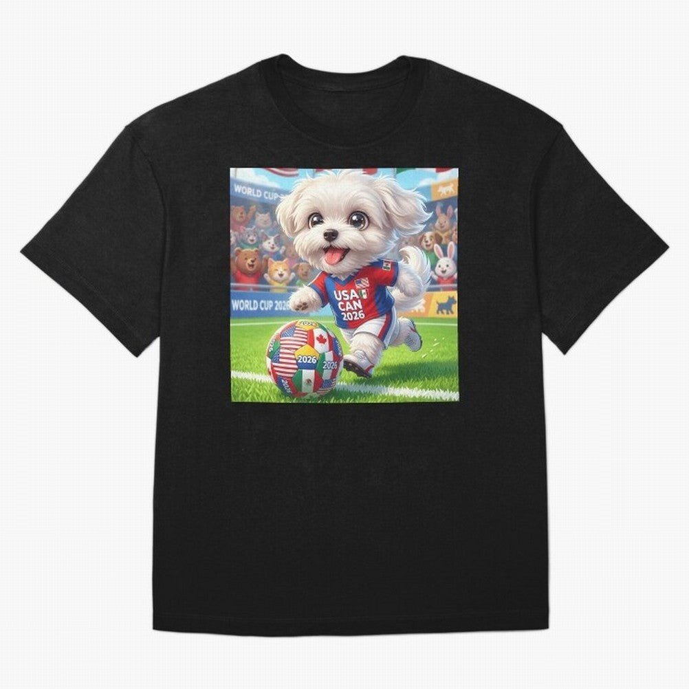 Cute Maltese Soccer Star - FIFA 2026 World Cup Edition Classic T-Shirt Show Match Day Excitement for the FIFA World Cup 2026 Journey through Haaland Highlights, Germany Pride, Football Passion, Legendary Performances, Festival Vibes and Supporter