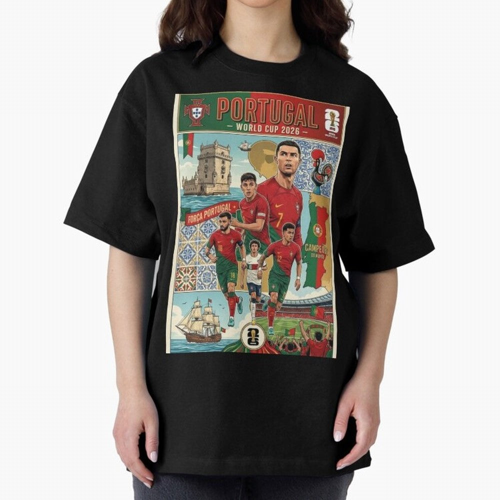 Portugal 2026 ¨C In Search of Glory Classic T-Shirt Fuel Your Fan Pride for FIFA World Cup 2026 Group Stage for Fans of Neymar, Haaland and Cristiano Ronaldo and Argentina, France and Brazil, Bringing Match Day Excitement, Supporter Culture, Golden