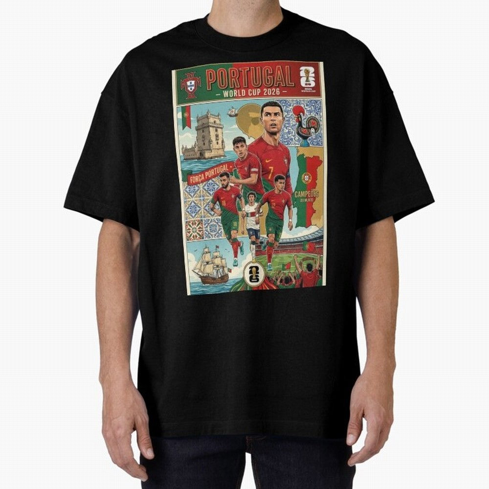 Portugal 2026 ¨C In Search of Glory Classic T-Shirt Fuel Your Fan Pride for FIFA World Cup 2026 Group Stage for Fans of Neymar, Haaland and Cristiano Ronaldo and Argentina, France and Brazil, Bringing Match Day Excitement, Supporter Culture, Golden