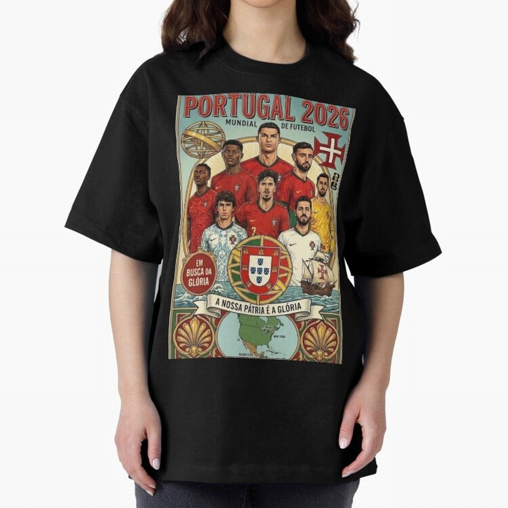 Portugal 2026 ¨C In Search of Glory Classic T-Shirt Represent Football Lovers during the FIFA World Cup 2026 Journey through Messi, CR7 and Mbappe Highlights, England and Germany Pride, Global Supporter Spirit, Legendary Goals, National Colors and