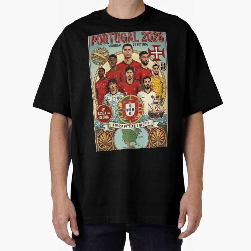 Portugal 2026 ¨C In Search of Glory Classic T-Shirt Represent Football Lovers during the FIFA World Cup 2026 Journey through Messi, CR7 and Mbappe Highlights, England and Germany Pride, Global Supporter Spirit, Legendary Goals, National Colors and