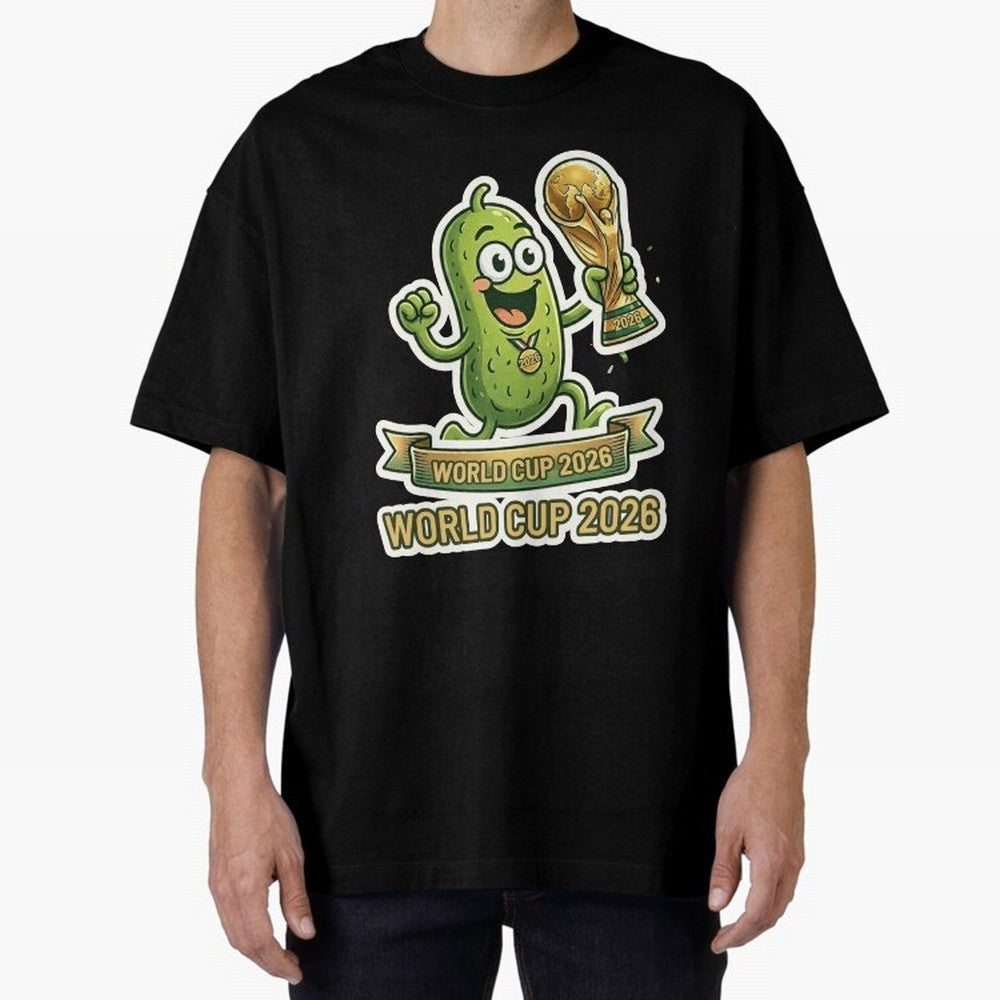 World Cup 2026 Pickle Champion Shirt ¨C Funny Soccer Pickle Mascot Holding Trophy, Cute Football Cartoon Design for Fans Sticker Mug Classic T-Shirt Bring World Football Passion into FIFA World Cup 2026 Group Stage Centered on Cristiano Ronaldo,