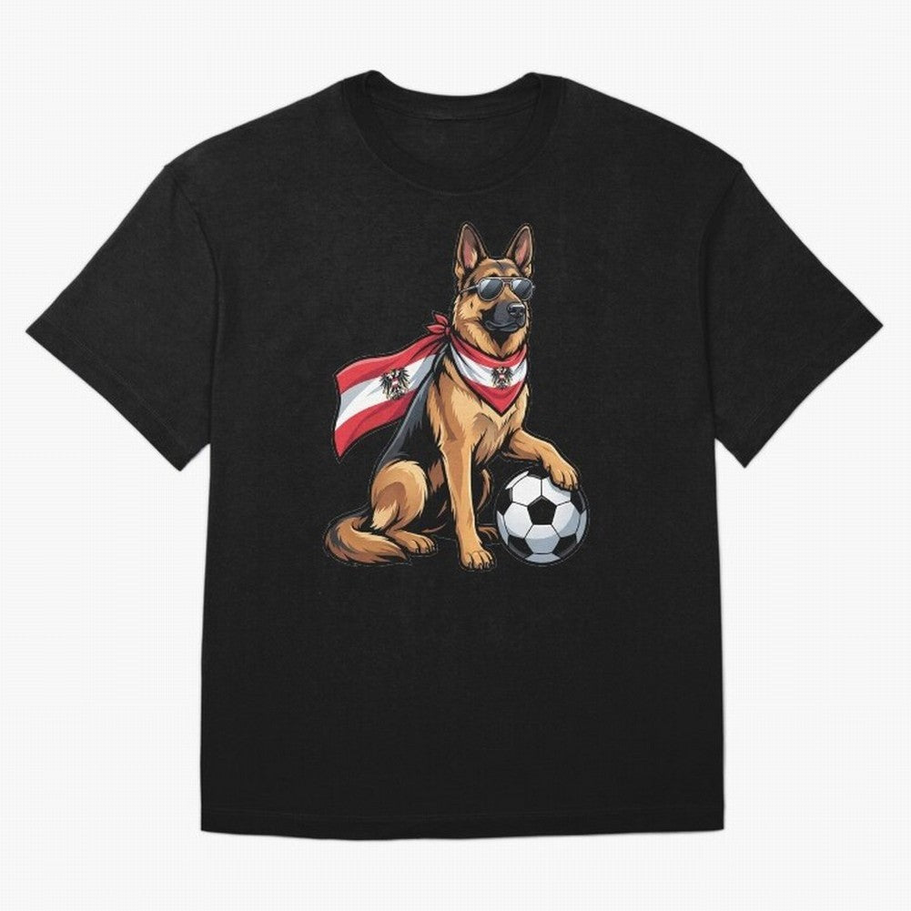 Austrian football dog Classic T-Shirt Represent FIFA World Cup 2026 Spirit, Inspired by Spain, Mbappe and Neymar, Match Day Excitement, Supporter Culture, Golden Goals and Global Football Passion; Built for Supporters Chasing Trophy Dreams, Final