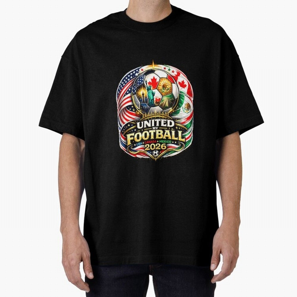United By Football 2026 USA Canada Mexico Classic T-Shirt Feel FIFA World Cup 2026 USA Canada Mexico for Fans of Mbappe and Netherlands, Bringing Football History, Final Match Energy, Crowd Noise and Once in a Lifetime Moments; Ideal for Passionate