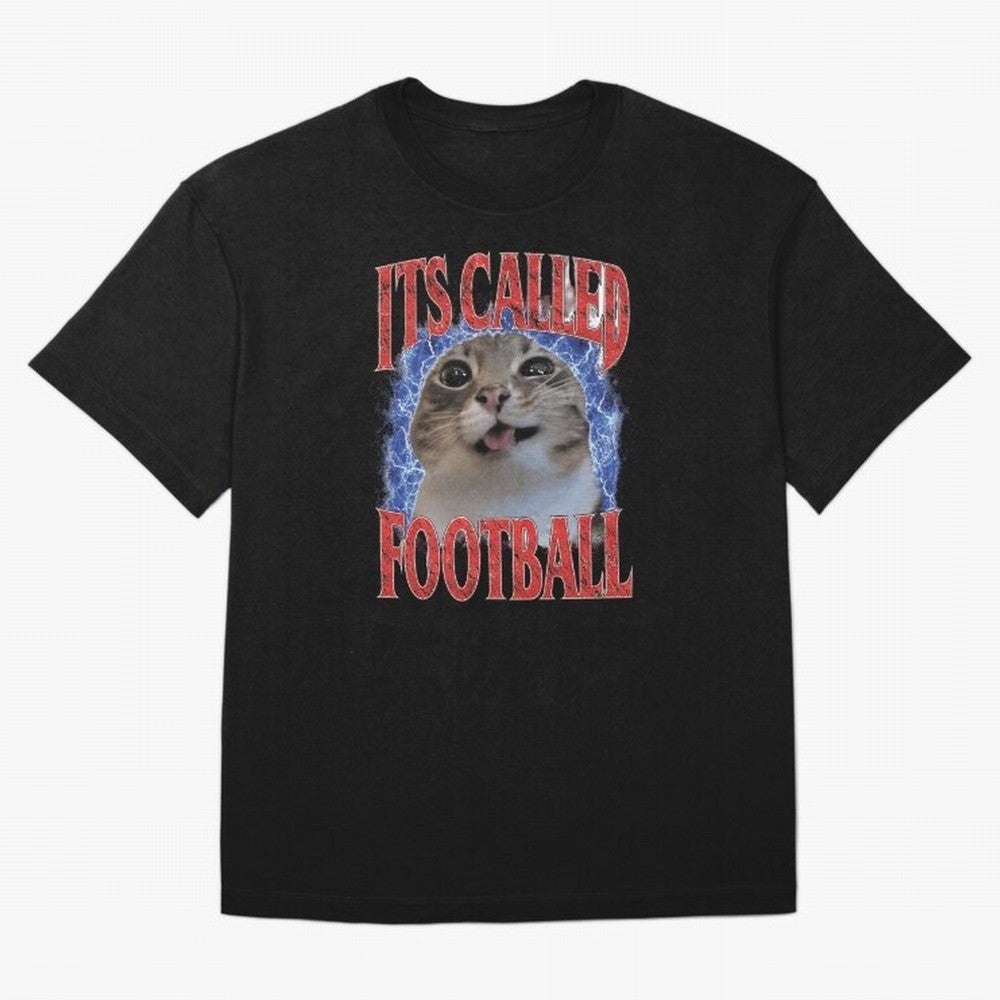 Football Silly Cat USA World Cup Meme Shirt Funny Y2K Grunge Cat Graphic Tee Soccer Meme Shirt Chaotic Cat Fan Gift Classic T-Shirt Cheer for Match Day Hype around FIFA World Cup 2026, Mbappe and Neymar, Brazil, Soccer Culture, Superstar Moments,