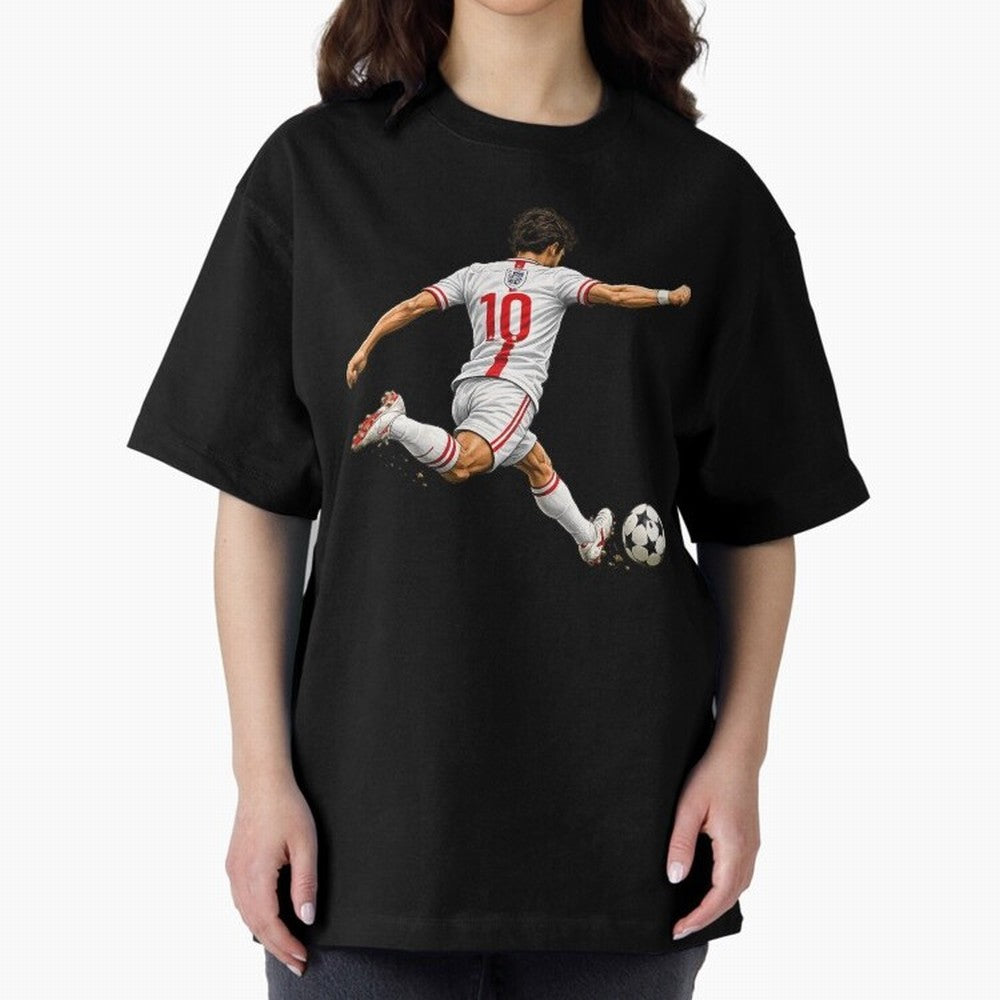 England Football Sticker Number 10 Three Lions Classic T-Shirt Capture FIFA World Cup 2026 USA Canada Mexico Spirit, Featuring Brazil, Cristiano Ronaldo, Haaland and CR7, Championship Spirit, Famous Goals, Roaring Crowds and International Football
