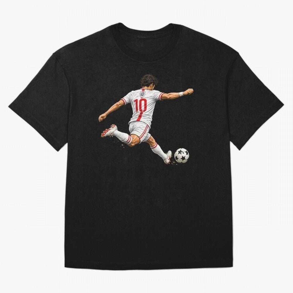 England Football Sticker Number 10 Three Lions Classic T-Shirt Capture FIFA World Cup 2026 USA Canada Mexico Spirit, Featuring Brazil, Cristiano Ronaldo, Haaland and CR7, Championship Spirit, Famous Goals, Roaring Crowds and International Football