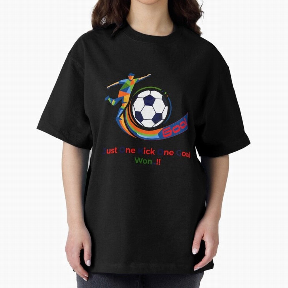 Football Striker Goal Celebration - Just One Kick Classic T-Shirt Carry the Dream of FIFA World Cup 2026 for Fans of Messi, CR7 and Mbappe and England, France and Netherlands, Bringing Worldwide Fan Energy, Dramatic Goals, Stadium Lights and