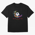 Football Striker Goal Celebration - Just One Kick Classic T-Shirt Carry the Dream of FIFA World Cup 2026 for Fans of Messi, CR7 and Mbappe and England, France and Netherlands, Bringing Worldwide Fan Energy, Dramatic Goals, Stadium Lights and