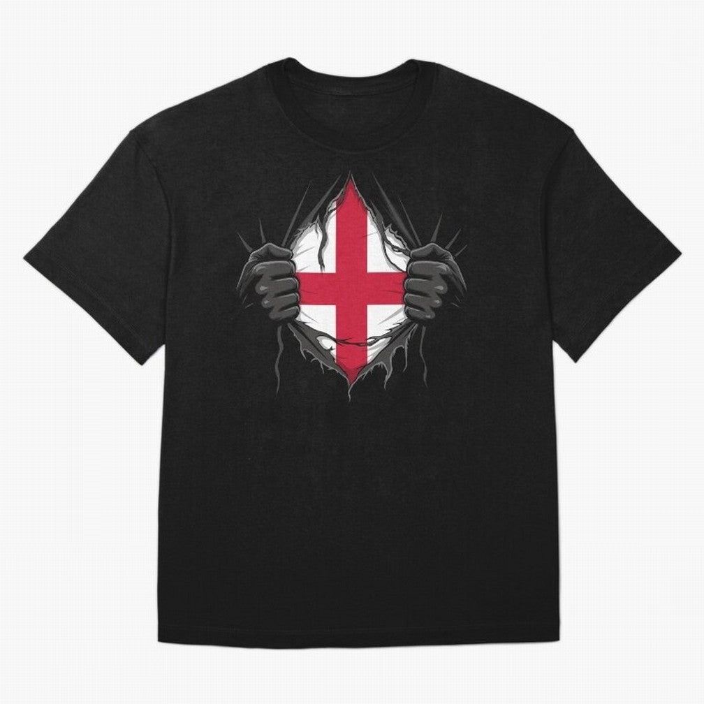 England Flag - National Team Fans Classic T-Shirt Capture Stadium Memories from FIFA World Cup 2026 Group Stage for Fans of Messi and Netherlands, Bringing Championship Spirit, Famous Goals, Roaring Crowds and International Football Unity; Made for