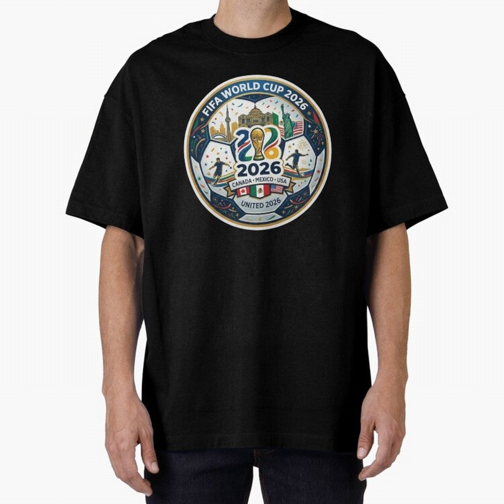 FIFA World Cup 2026 North America Commemorative Emblem Classic T-Shirt Stand with FIFA World Cup 2026 USA Canada Mexico for Fans of Mbappe and Neymar and Spain and Netherlands, Bringing Stadium Chants, National Pride, Trophy Dreams and