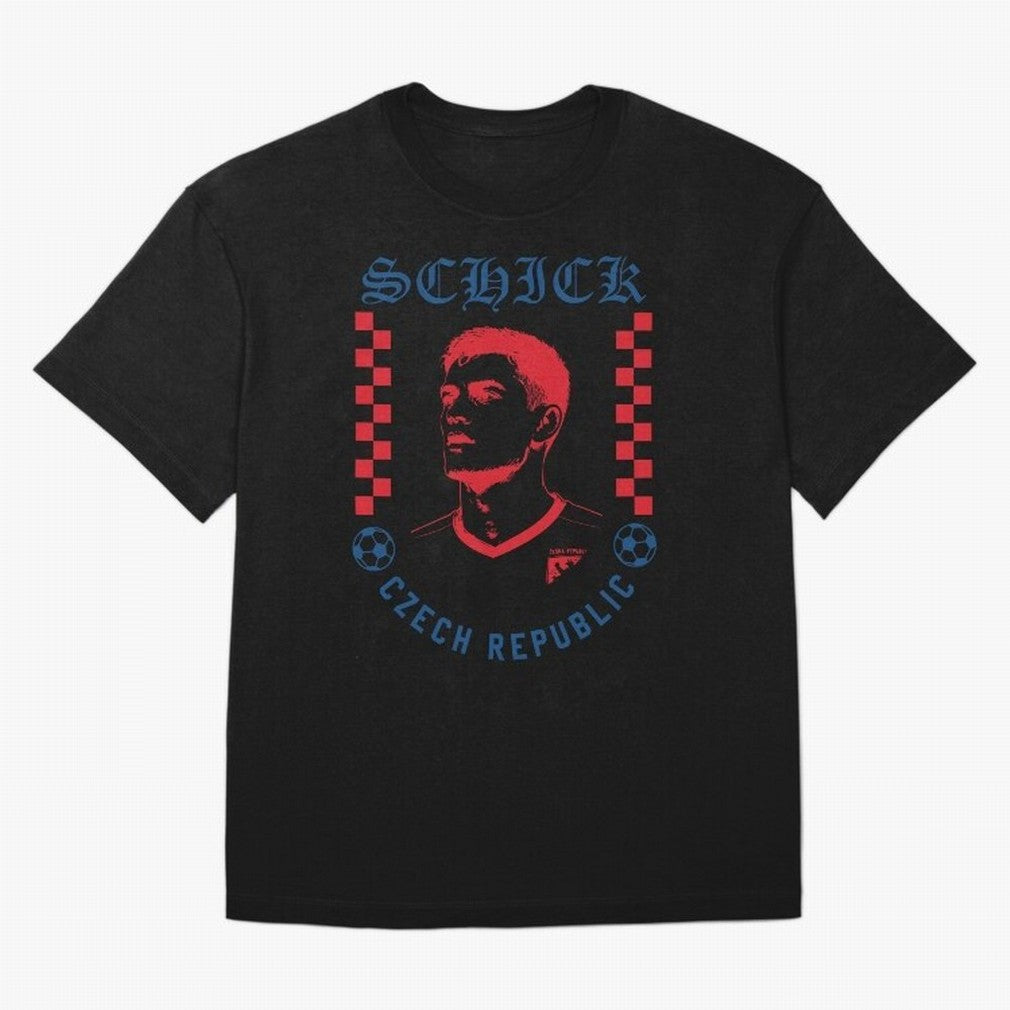 Schick Czech Republic Soccer Legend Retro Football Graphic Classic T-Shirt Celebrate Football Heritage in Match Day Hype around FIFA World Cup 2026 Group Stage, Cristiano Ronaldo, Haaland and CR7, Spain, Game Day Rituals, Football Legends, Country
