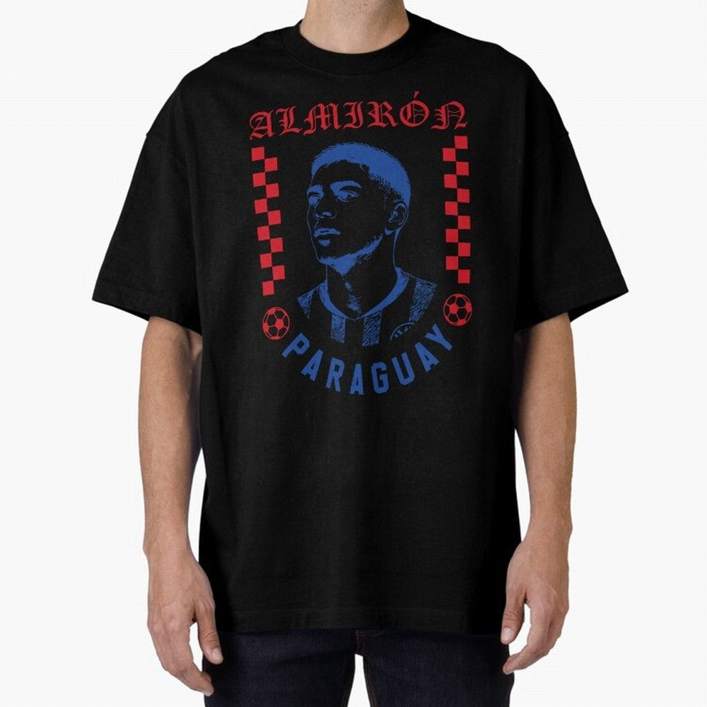 Almir¨®n Paraguay Soccer Legend Vintage Football Fan Graphic Classic T-Shirt Spotlight Global Football Passion for FIFA World Cup 2026 USA Canada Mexico, Filled with Mbappe and Neymar, Spain, Football Passion, Legendary Performances, Festival Vibes