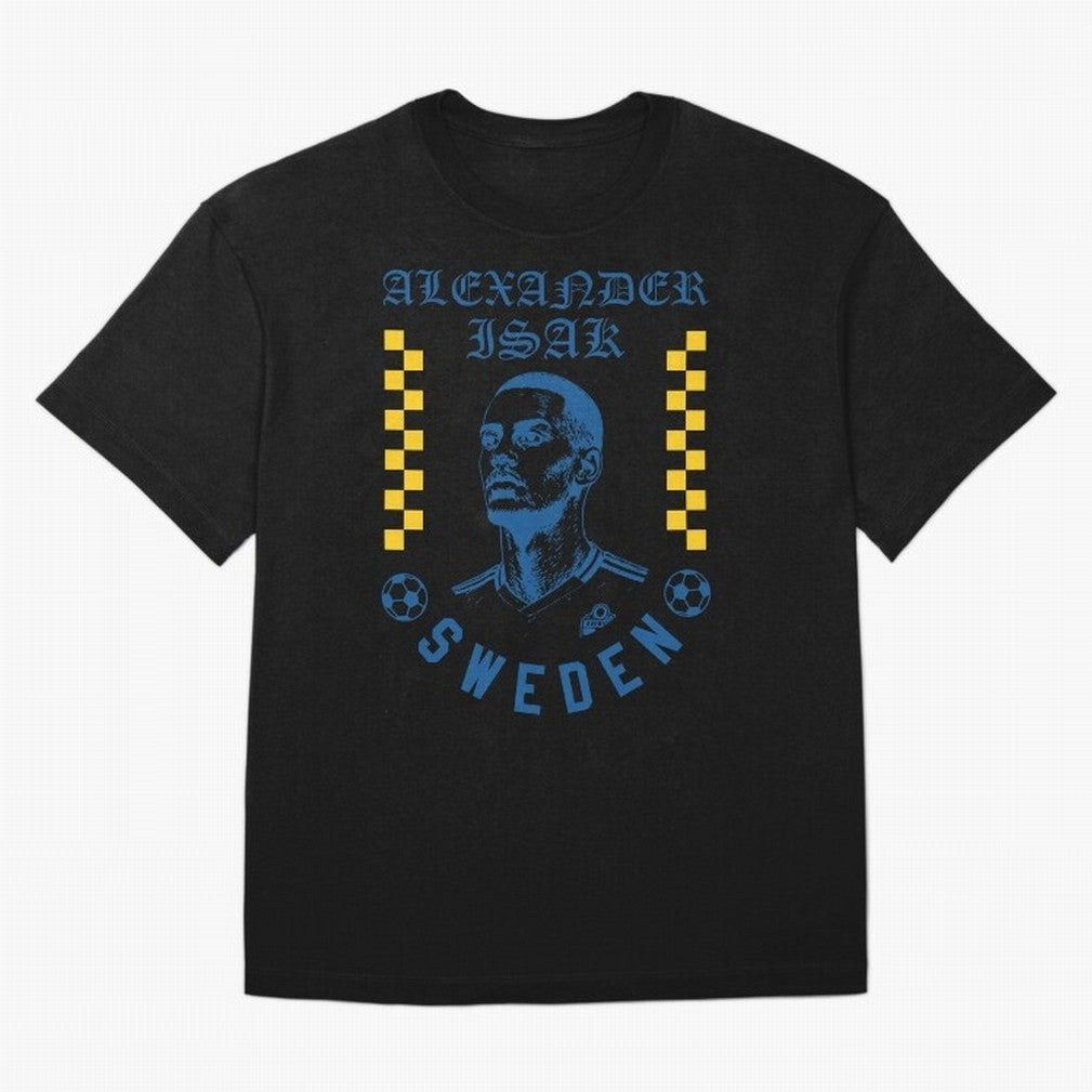 Alexander Isak Sweden Soccer Star Retro Football Fan Design Classic T-Shirt Turn Up for FIFA World Cup 2026 for Fans of Messi and Cristiano Ronaldo and England, Bringing Football Passion, Legendary Performances, Festival Vibes and Supporter