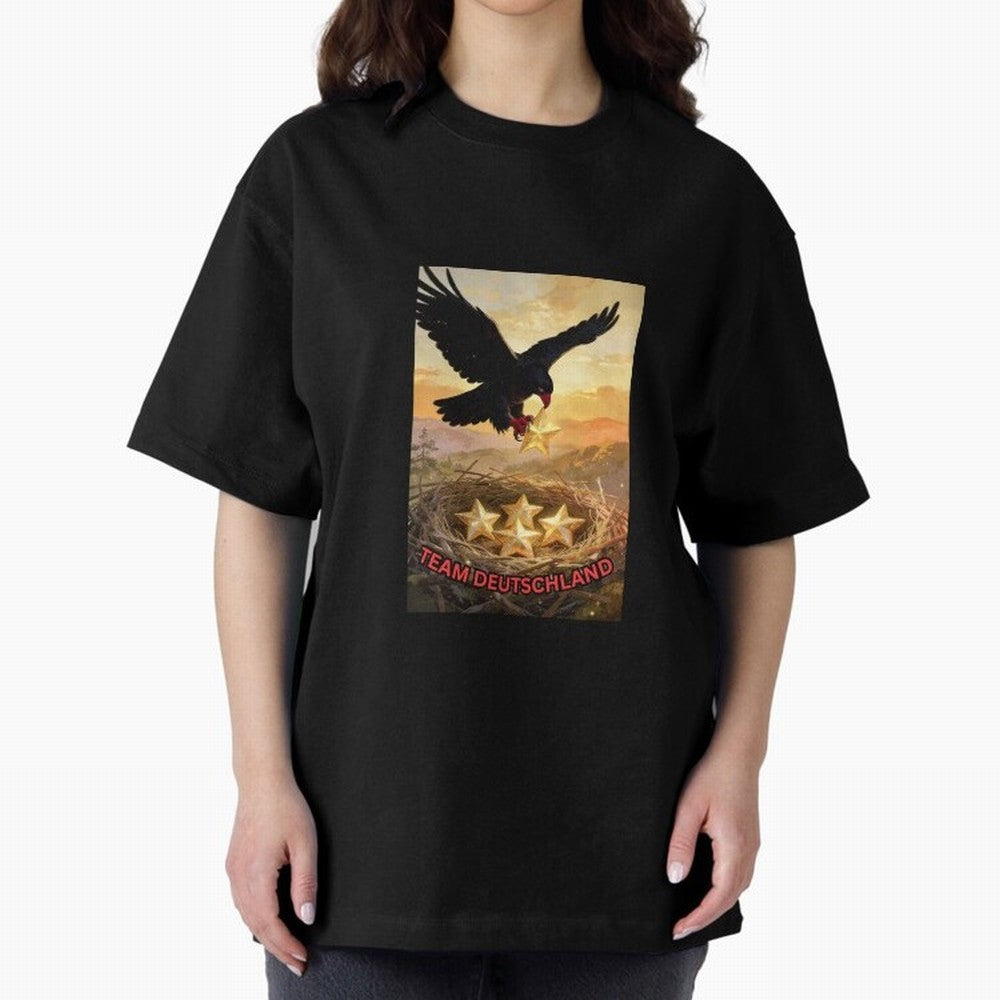 TEAM GERMANY with eagle's nest and 4 stars Classic T-Shirt Follow the Final Road of Global Football Passion for FIFA World Cup 2026 Group Stage, Centered on Messi, Neymar and Mbappe, England and Germany, Sports Nostalgia, International Competition,