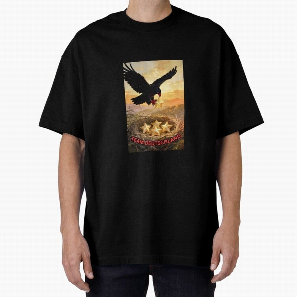 TEAM GERMANY with eagle's nest and 4 stars Classic T-Shirt Follow the Final Road of Global Football Passion for FIFA World Cup 2026 Group Stage, Centered on Messi, Neymar and Mbappe, England and Germany, Sports Nostalgia, International Competition,
